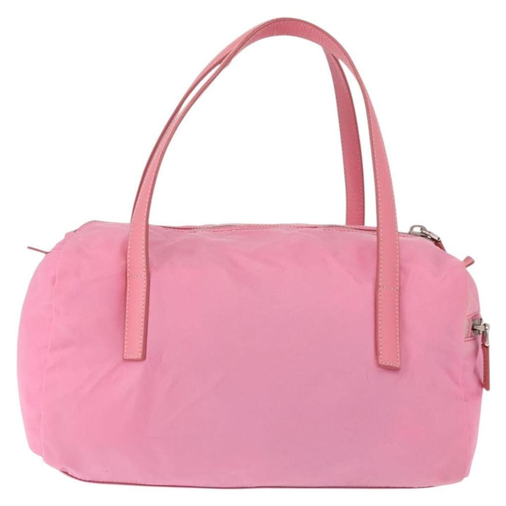 Prada Side Pocket Convertible Duffle Bag Tessuto Pink Nylon Handbag (Authentic  )