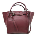 Celine Big Bag Grained Calfskin Burgundy Leather Handbag ( )