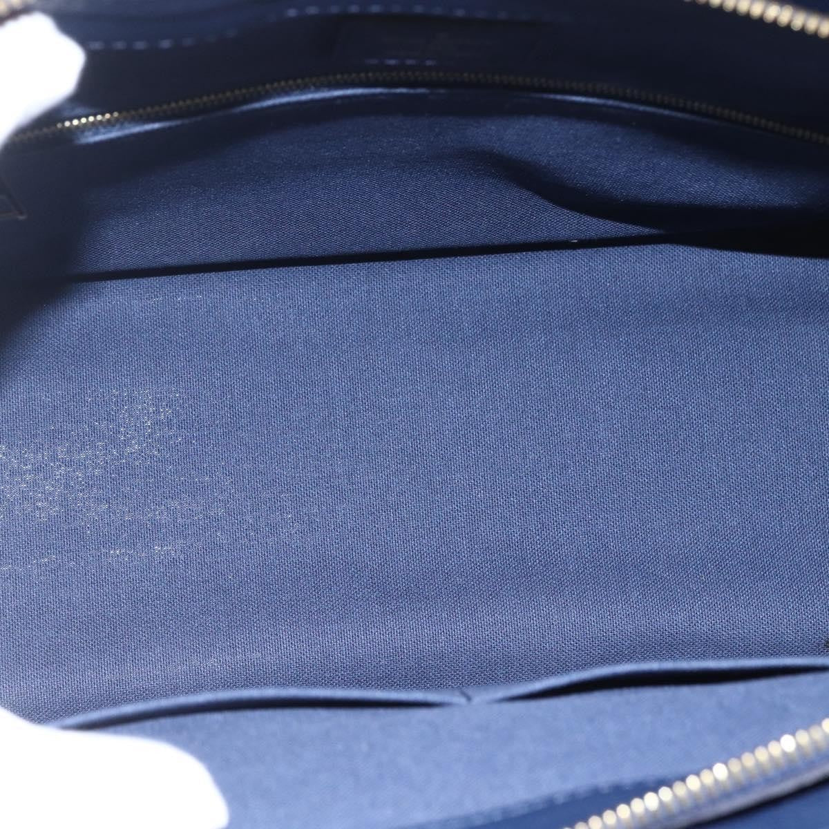 Louis Vuitton Vaneau Handbag Epi Leather Blue Leather Handbag (Authentic  )