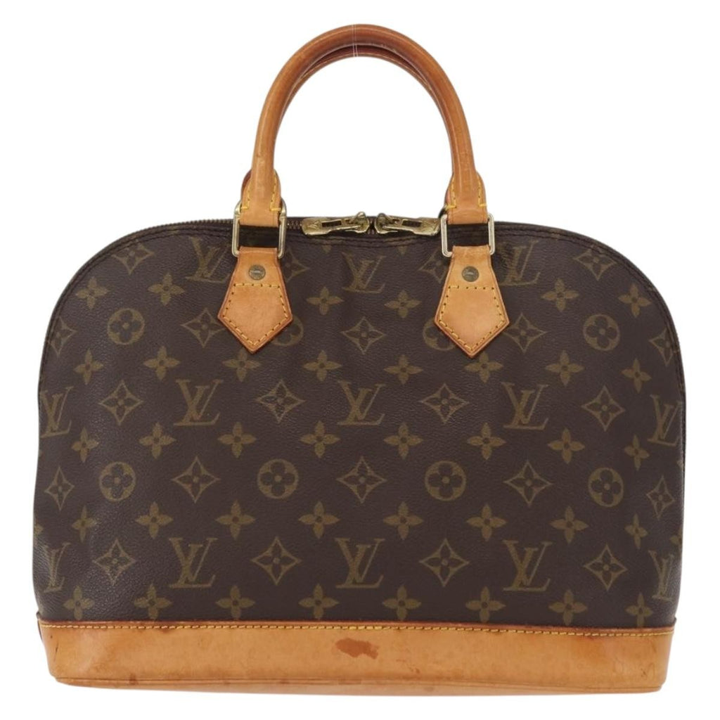 Louis Vuitton Alma Handbag Monogram Canvas Brown Canvas Handbag (Authentic  )