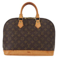 Louis Vuitton Alma Handbag Monogram Canvas Brown Canvas Handbag (Authentic  )