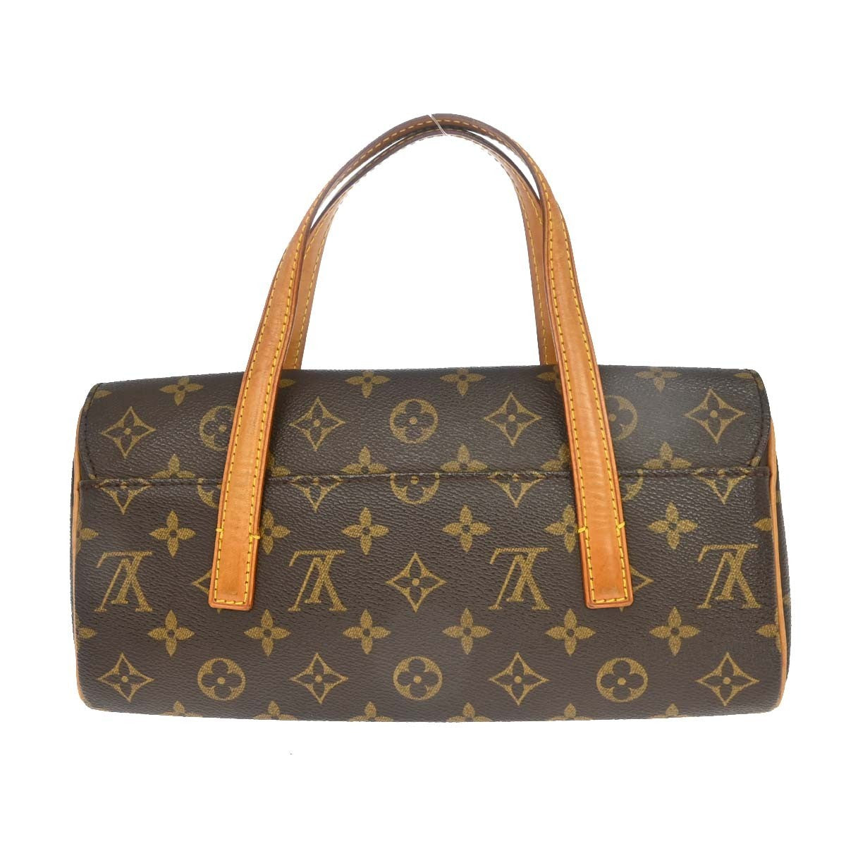Louis Vuitton Sonatine Handbag Monogram Canvas Brown Canvas Handbag ( )
