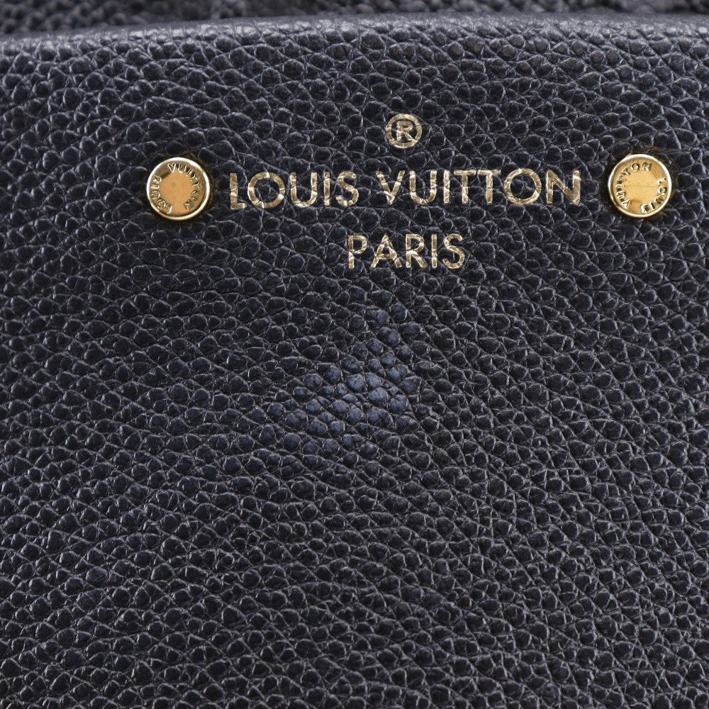 Louis Vuitton Sorbonne Backpack Monogram Empreinte Leather Black Leather Backpack Bag (Authentic  )