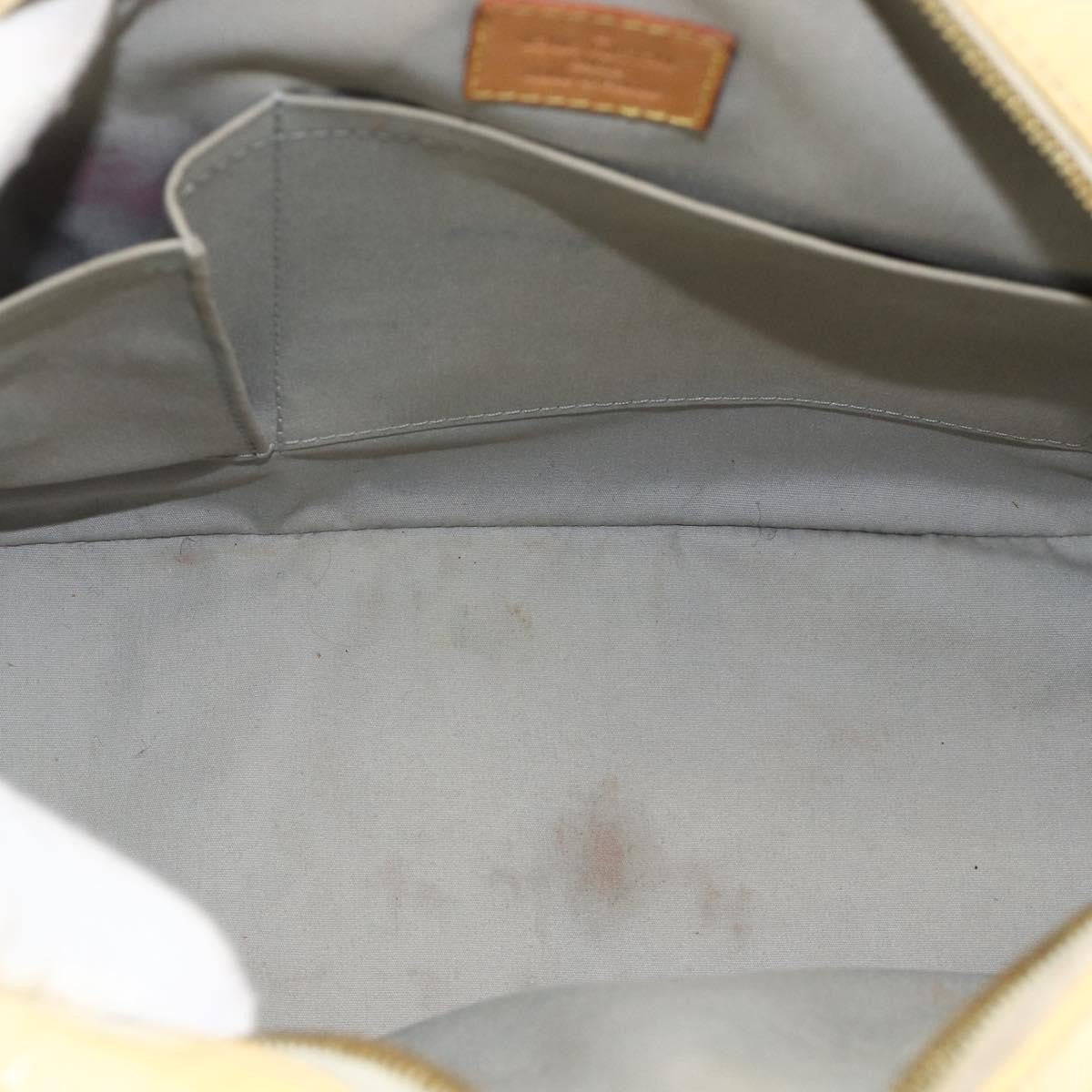 Louis Vuitton Summit Drive Handbag Monogram Vernis Yellow Patent_Leather Handbag ( )