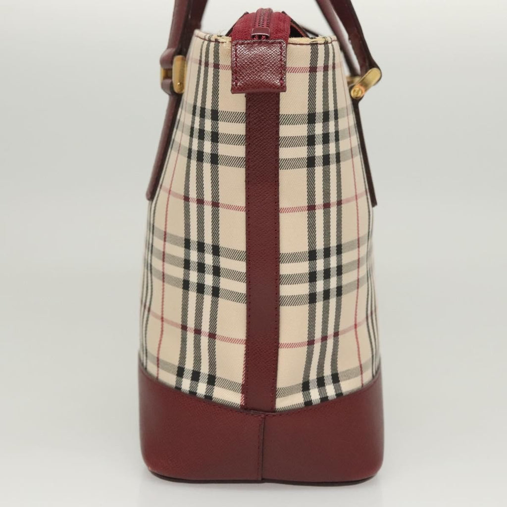 Burberry Nova Check Handbag Nova Check Canvas And Leather Beige Canvas Handbag (Authentic  )