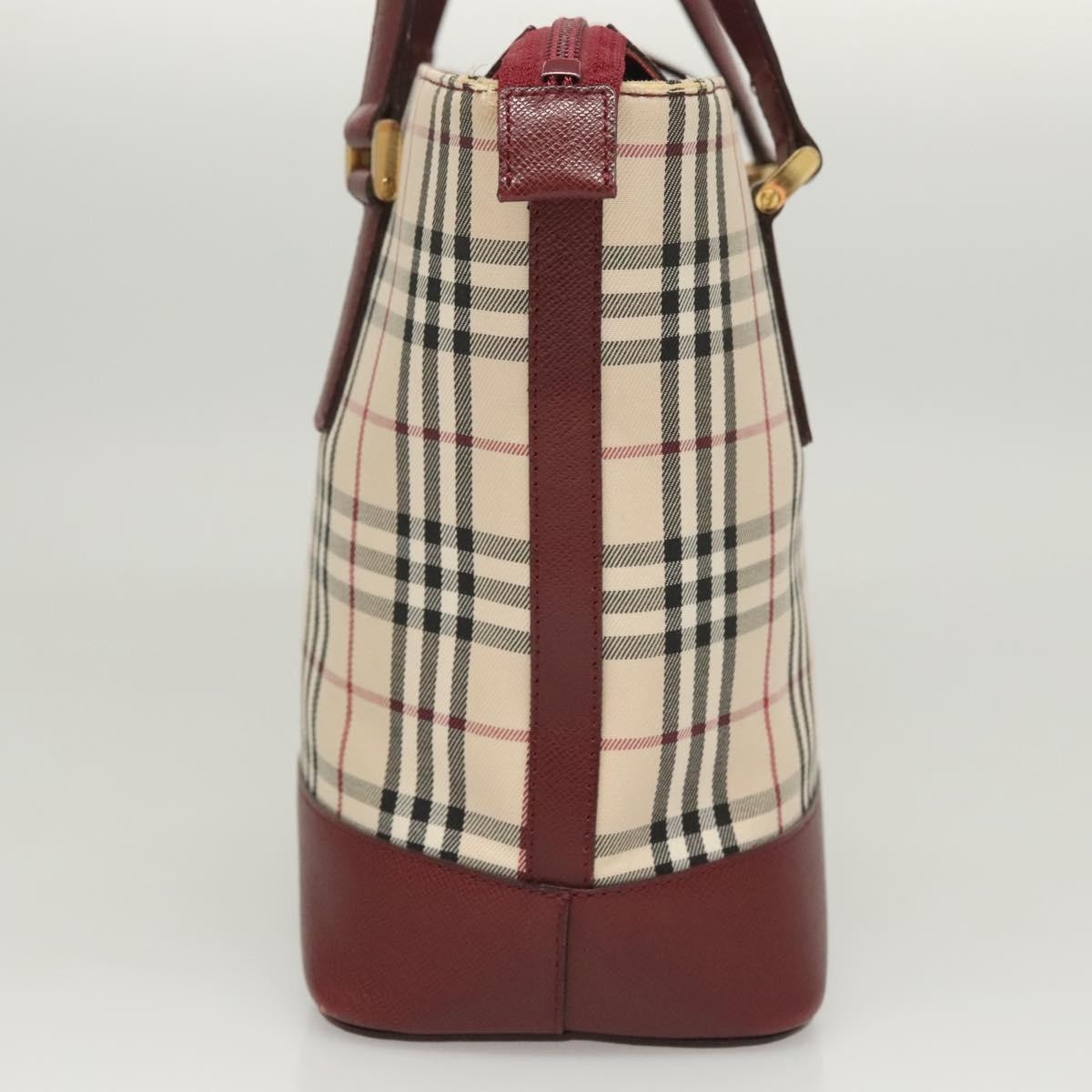 Burberry Nova Check Handbag Nova Check Canvas And Leather Beige Canvas Handbag (Authentic  )