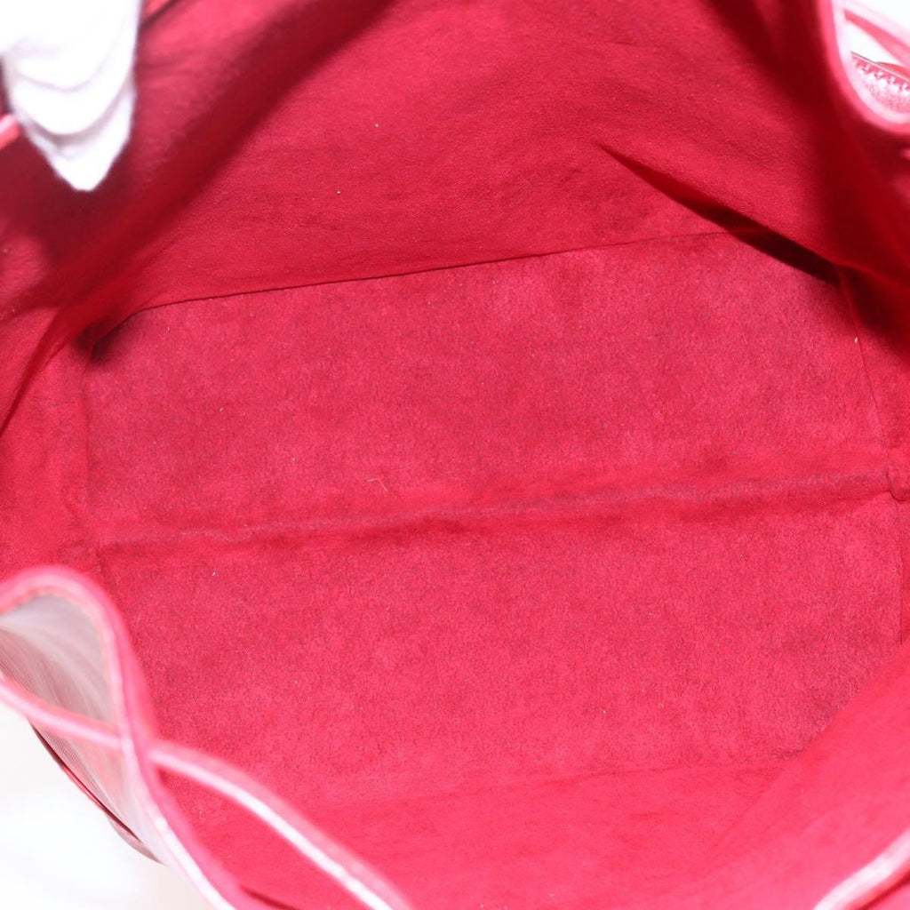 Louis Vuitton Noe Handbag Epi Leather Red Leather Bag (Authentic  )
