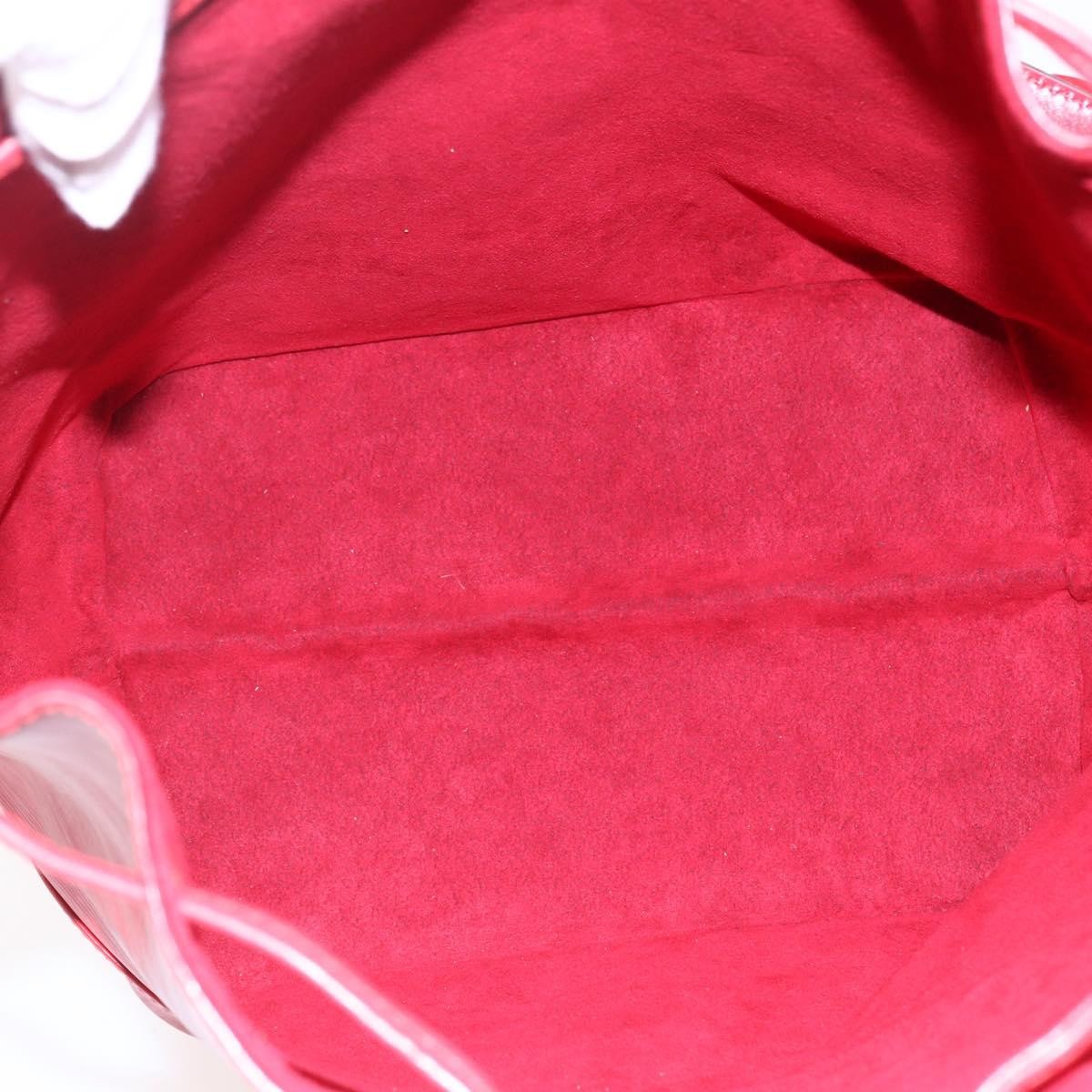 Louis Vuitton Noe Handbag Epi Leather Red Leather Bag (Authentic  )