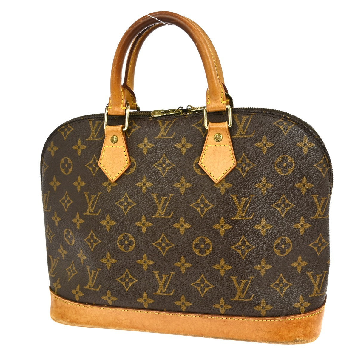 Louis Vuitton Alma Handbag Monogram Canvas Brown Canvas Handbag ( )