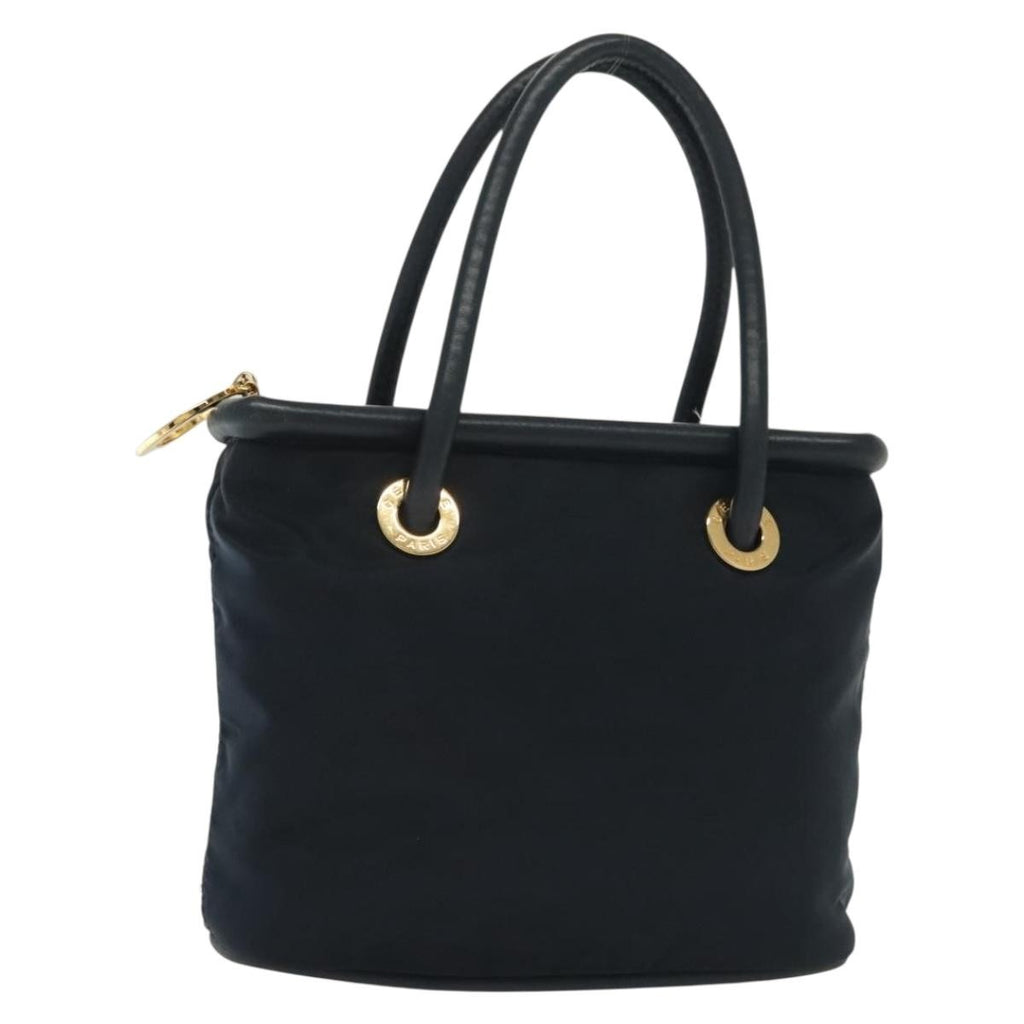 Celine Handbag Nylon Navy Nylon Handbag (Authentic  )