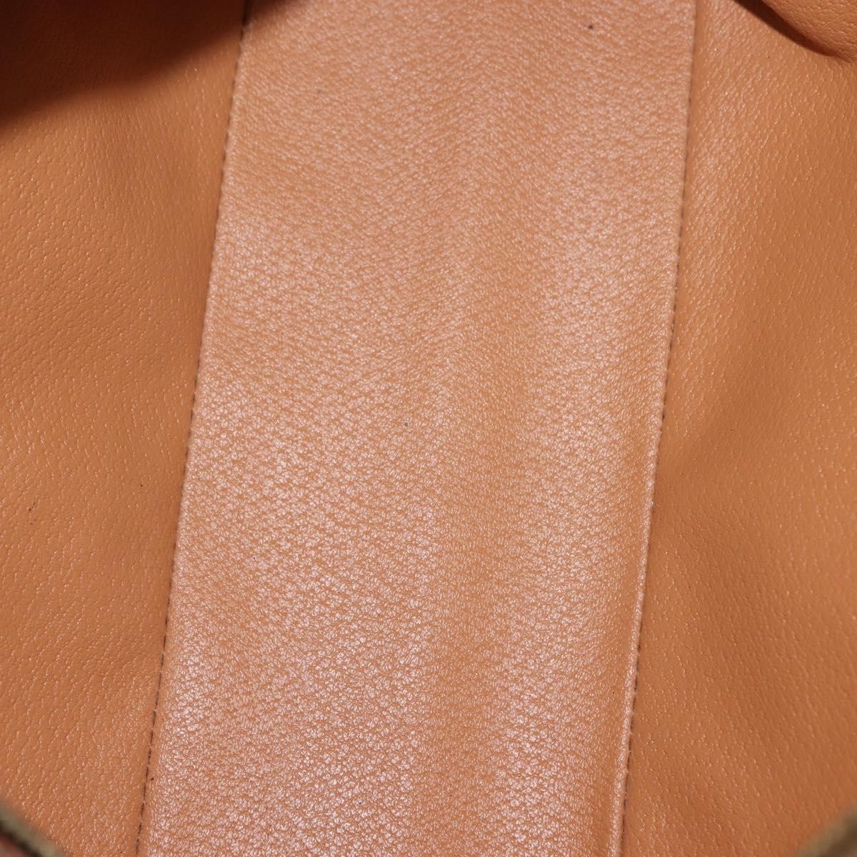 Celine Vintage Macadam Handbag Canvas And Leather Brown Canvas Handbag (Authentic  )