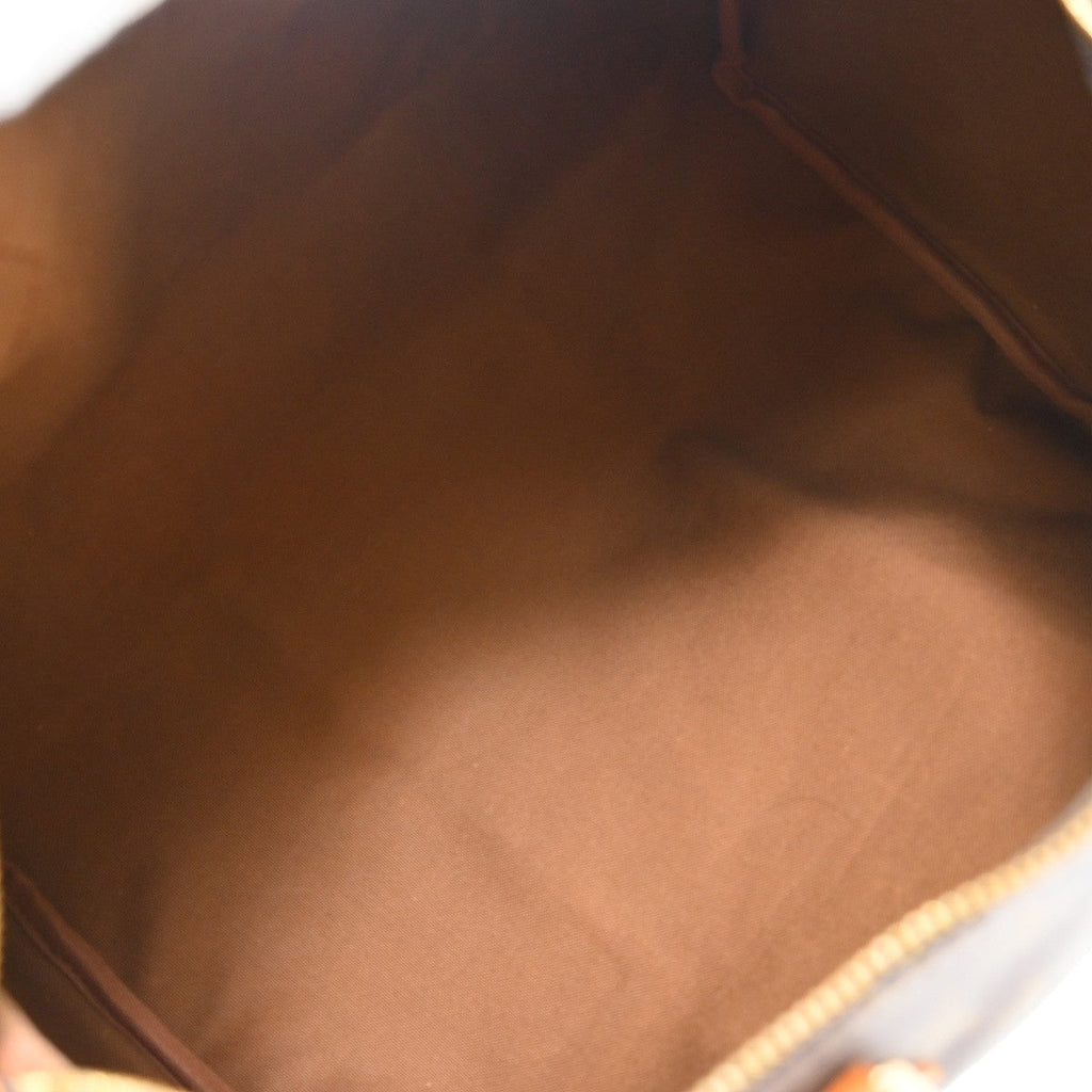 Louis Vuitton Speedy Handbag Monogram Canvas Brown Canvas Handbag ( )