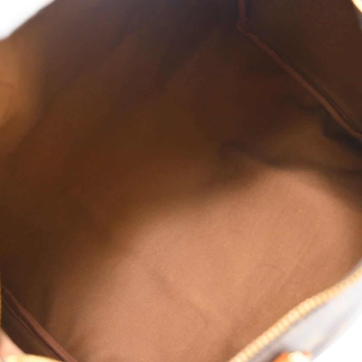 Louis Vuitton Speedy Handbag Monogram Canvas Brown Canvas Handbag ( )