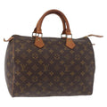 Louis Vuitton Speedy Handbag Monogram Canvas Brown Canvas Handbag ( )