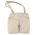 Gucci Double Pocket Tote Gg Canvas Ecru Canvas Handbag (Authentic  )