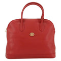 Burberry Vintage Handbag Leather Red Leather Handbag (Authentic  )