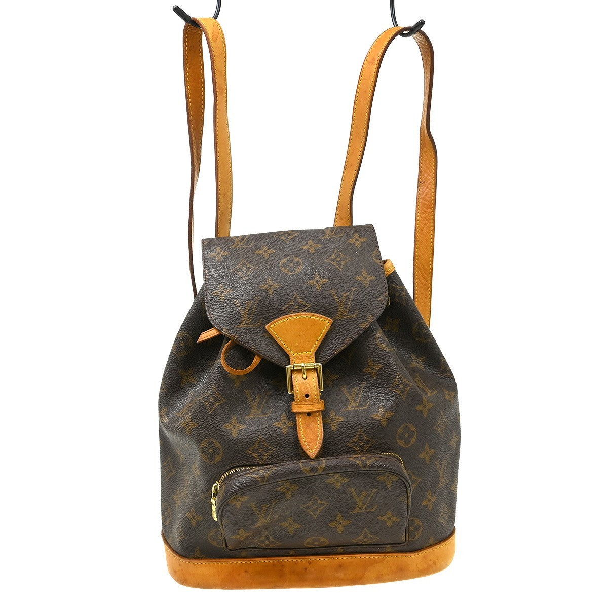 Louis Vuitton Vintage Montsouris Backpack Monogram Canvas Brown Canvas Backpack Bag ( )