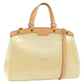 Louis Vuitton Brea Handbag Monogram Vernis Beige Patent_Leather Bag (Authentic  )
