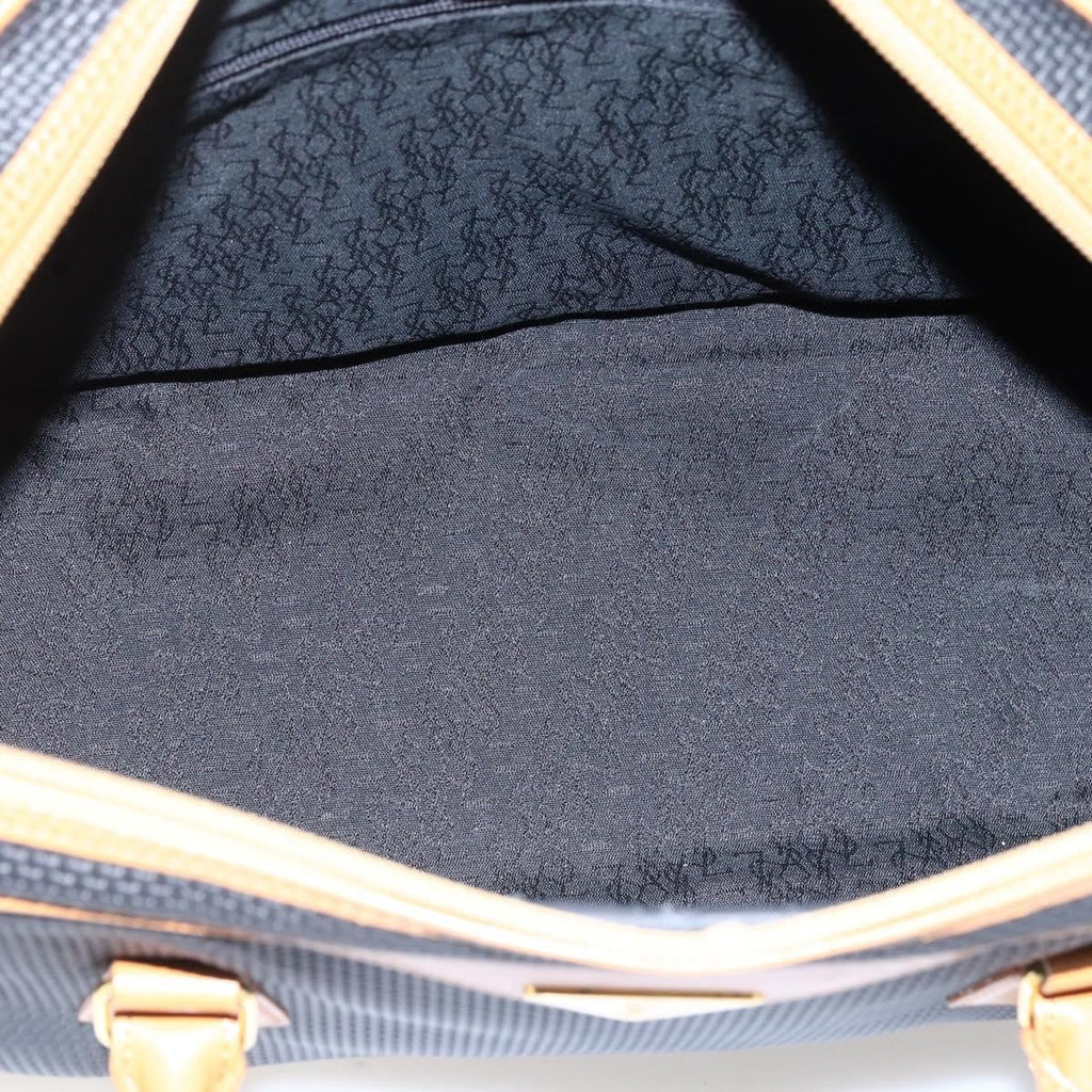 Saint Laurent Vintage Handbag Canvas Black Canvas Handbag (Authentic  )