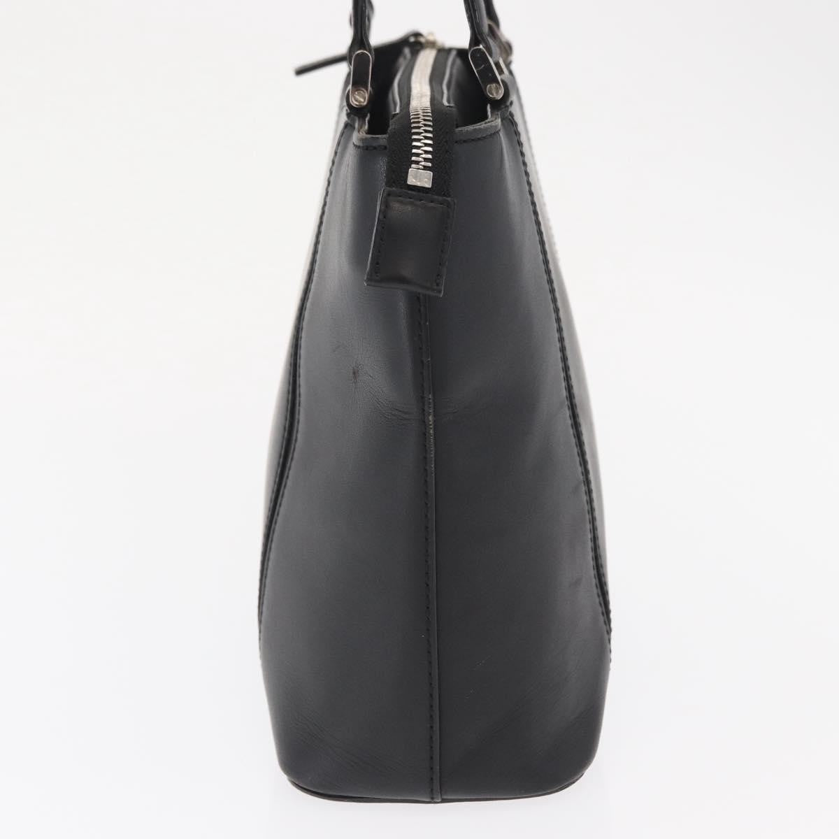Burberry Vintage Handbag Leather Black Leather Handbag (Authentic  )