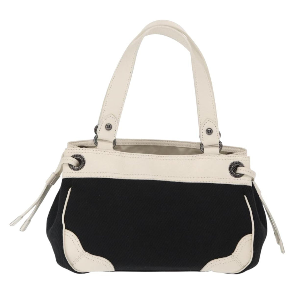 Burberry Vintage Handbag Canvas Black Canvas Handbag (Authentic  )