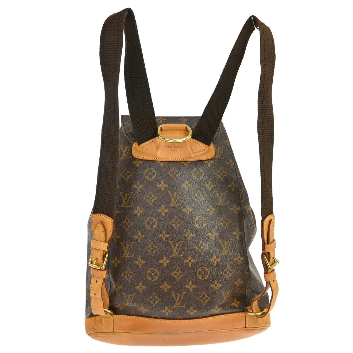 Louis Vuitton Vintage Montsouris Backpack Monogram Canvas Brown Canvas Backpack Bag (Authentic  )