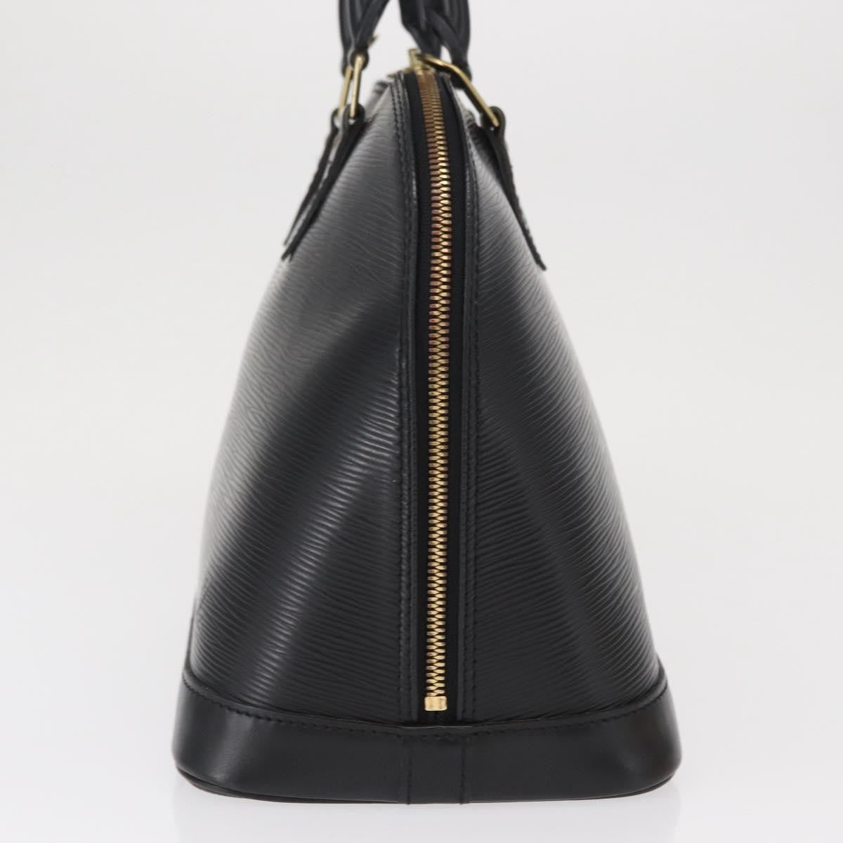 Louis Vuitton Alma Handbag Epi Leather Black Leather Handbag (Authentic  )