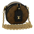 Louis Vuitton Boite Chapeau Souple Bag Reverse Monogram Giant Brown Canvas Bag (Authentic  )