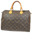 Louis Vuitton Speedy Handbag Monogram Canvas Brown Canvas Handbag ( )