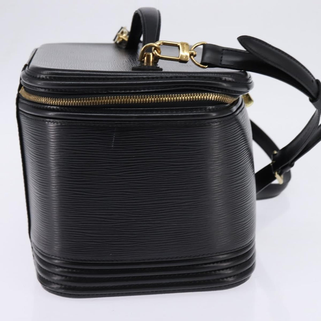 Louis Vuitton Nice Vanity Case Epi Leather Black Leather Bag (Authentic  )