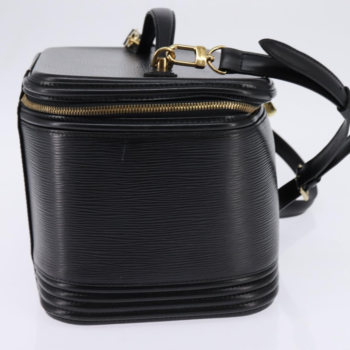 Louis Vuitton Nice Vanity Case Epi Leather Black Leather Bag (Authentic  )