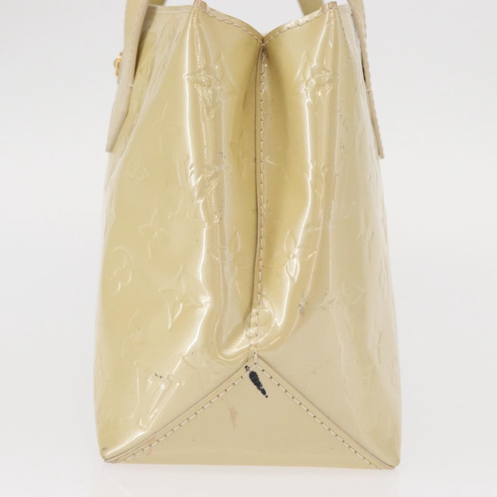 Louis Vuitton Wilshire Handbag Monogram Vernis Beige Patent_Leather Handbag (Authentic  )