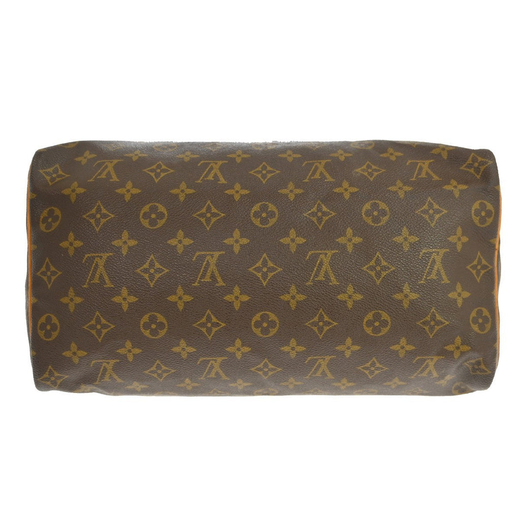 Louis Vuitton Speedy Handbag Monogram Canvas Brown Canvas Handbag ( )