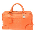 Loewe Amazona Bag Leather Orange Leather Handbag ( )