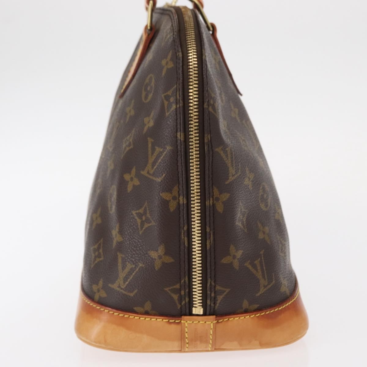 Louis Vuitton Alma Handbag Monogram Canvas Brown Canvas Handbag (Authentic  )