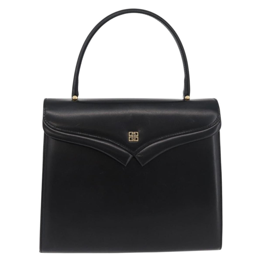 Givenchy Vintage Handbag Leather Black Leather Handbag ( )