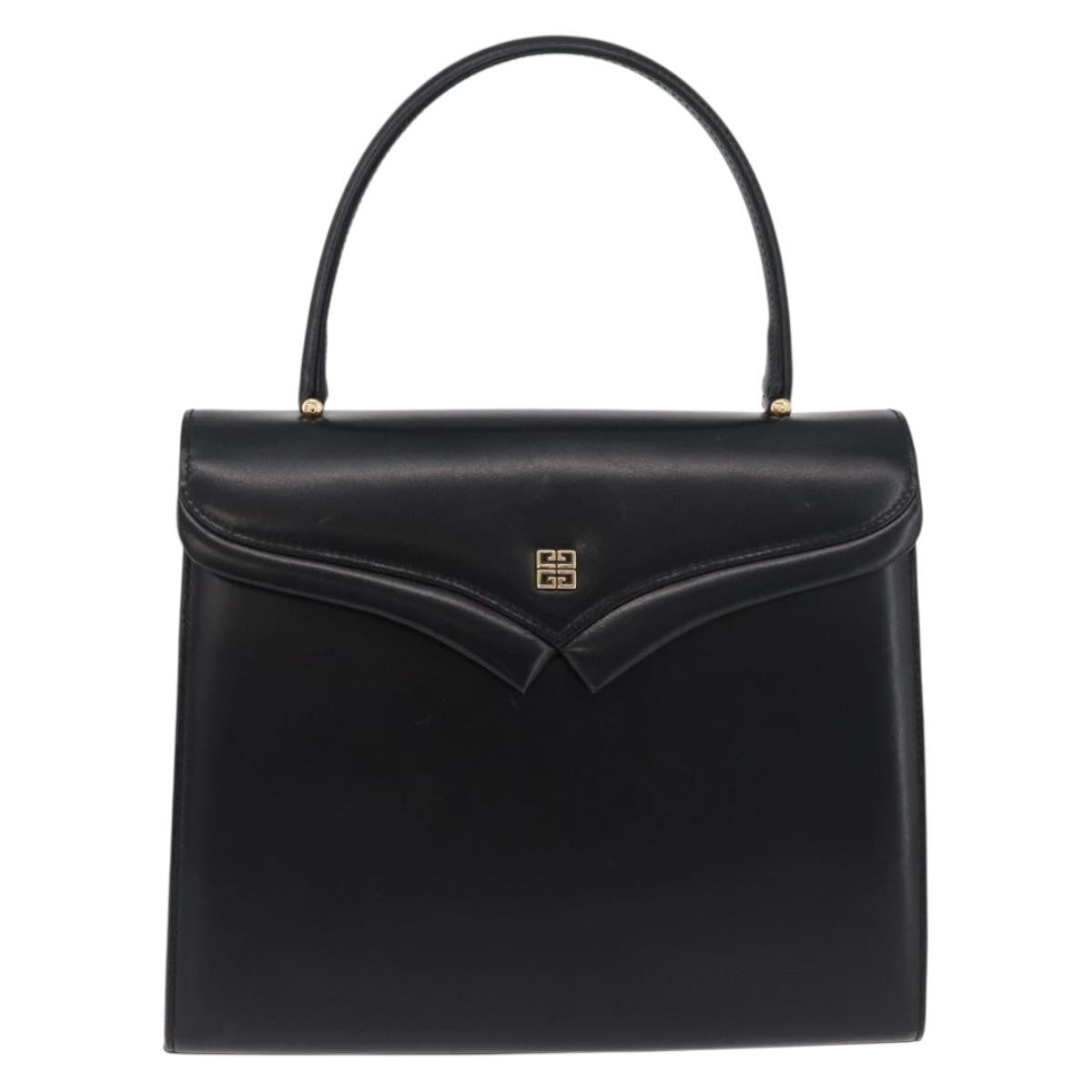 Givenchy Vintage Handbag Leather Black Leather Handbag ( )