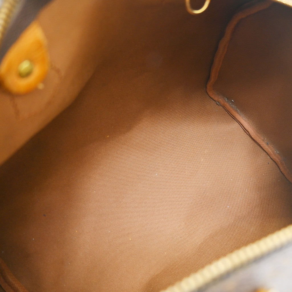 Louis Vuitton Speedy Handbag Monogram Canvas Brown Canvas Handbag ( )