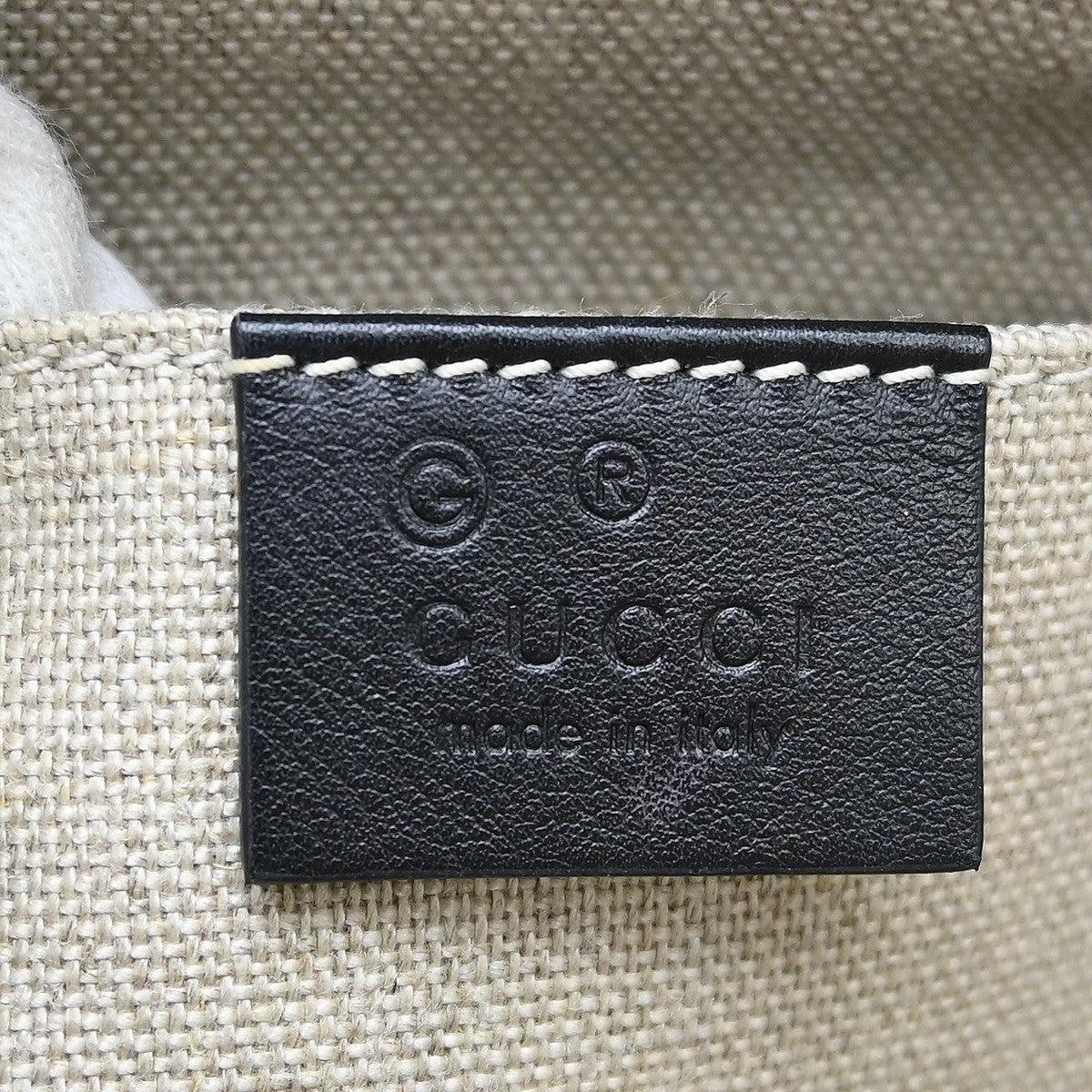 Gucci Convertible Dome Satchel Guccissima Leather Black Leather Handbag ( )