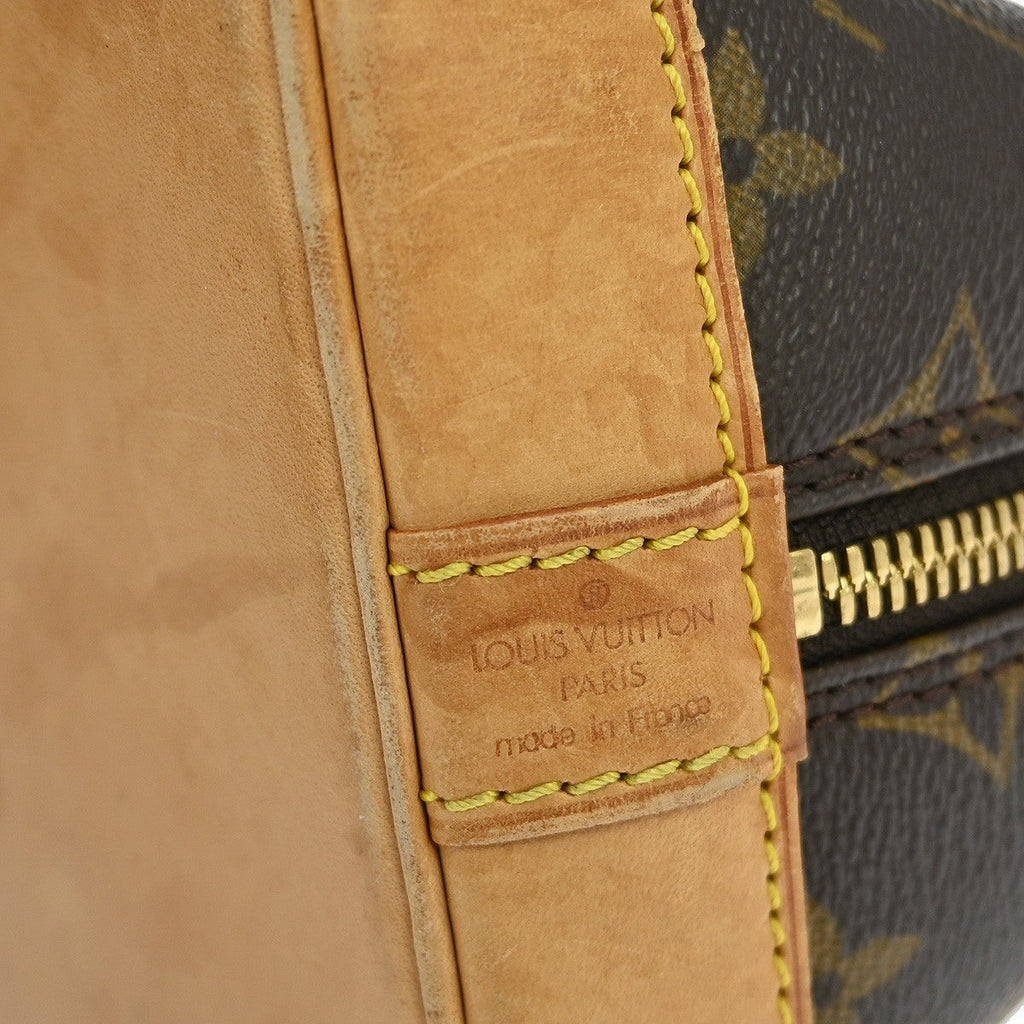 Louis Vuitton Alma Handbag Monogram Canvas Brown Canvas Handbag ( )