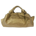 Loewe Anagram Logo Nappa Aire Hand Bag Leather Gold Leather Handbag (Authentic  )
