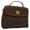 Celine Triomphe Vintage Handbag Macadam Canvas Brown Canvas Bag (Authentic  )