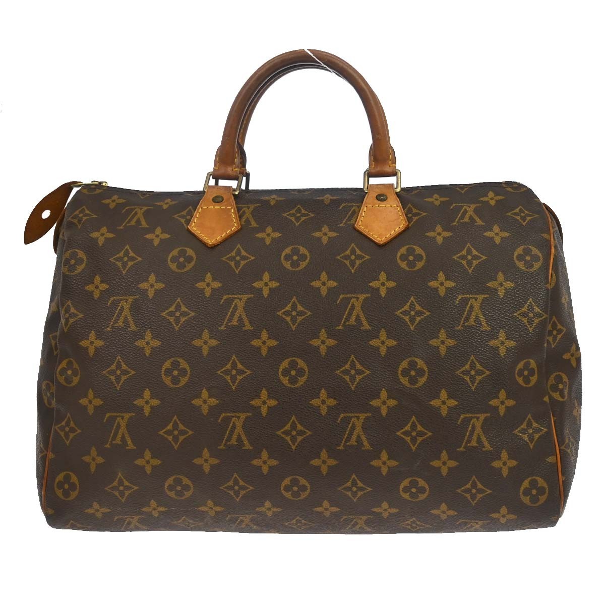 Louis Vuitton Speedy Handbag Monogram Canvas Brown Canvas Handbag ( )