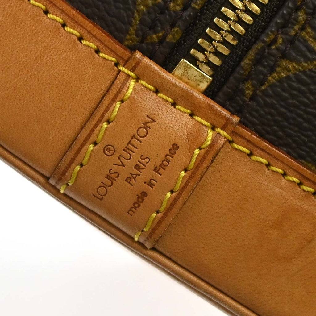Louis Vuitton Alma Handbag Monogram Canvas Brown Canvas Handbag ( )