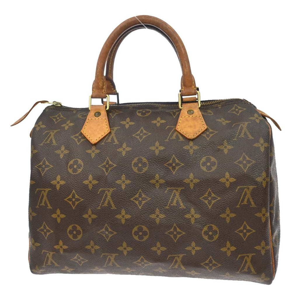 Louis Vuitton Speedy Handbag Monogram Canvas Brown Canvas Handbag ( )