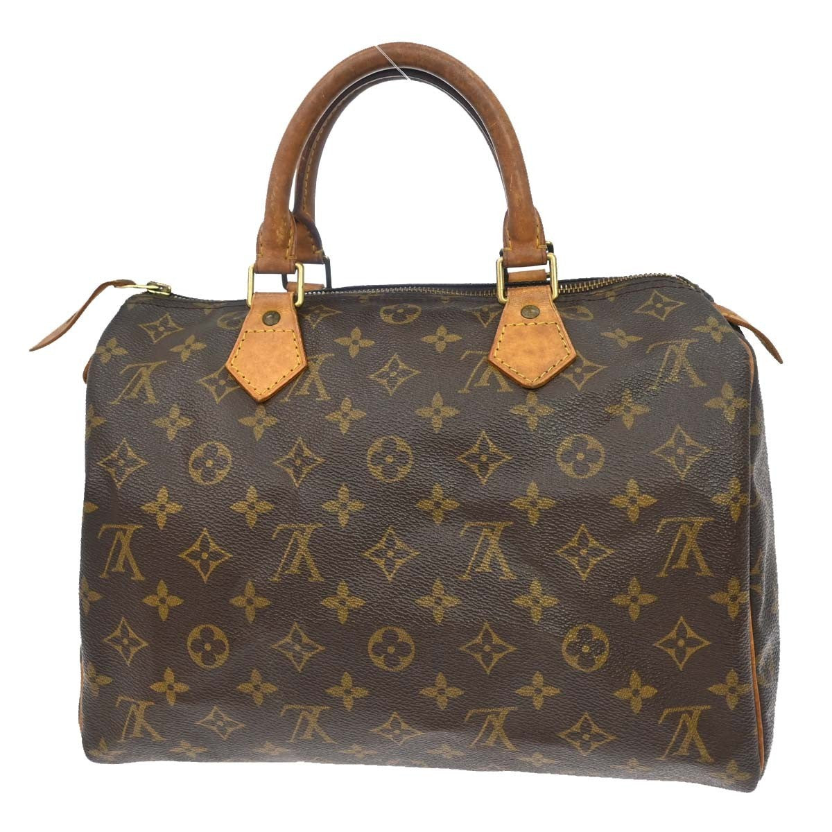 Louis Vuitton Speedy Handbag Monogram Canvas Brown Canvas Handbag ( )