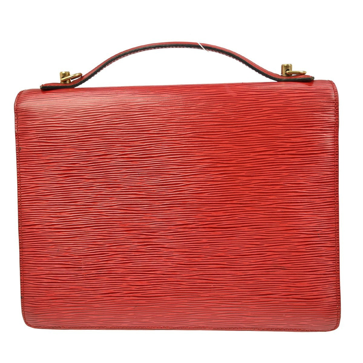 Louis Vuitton Monceau Handbag Epi Leather Red Leather Handbag ( )