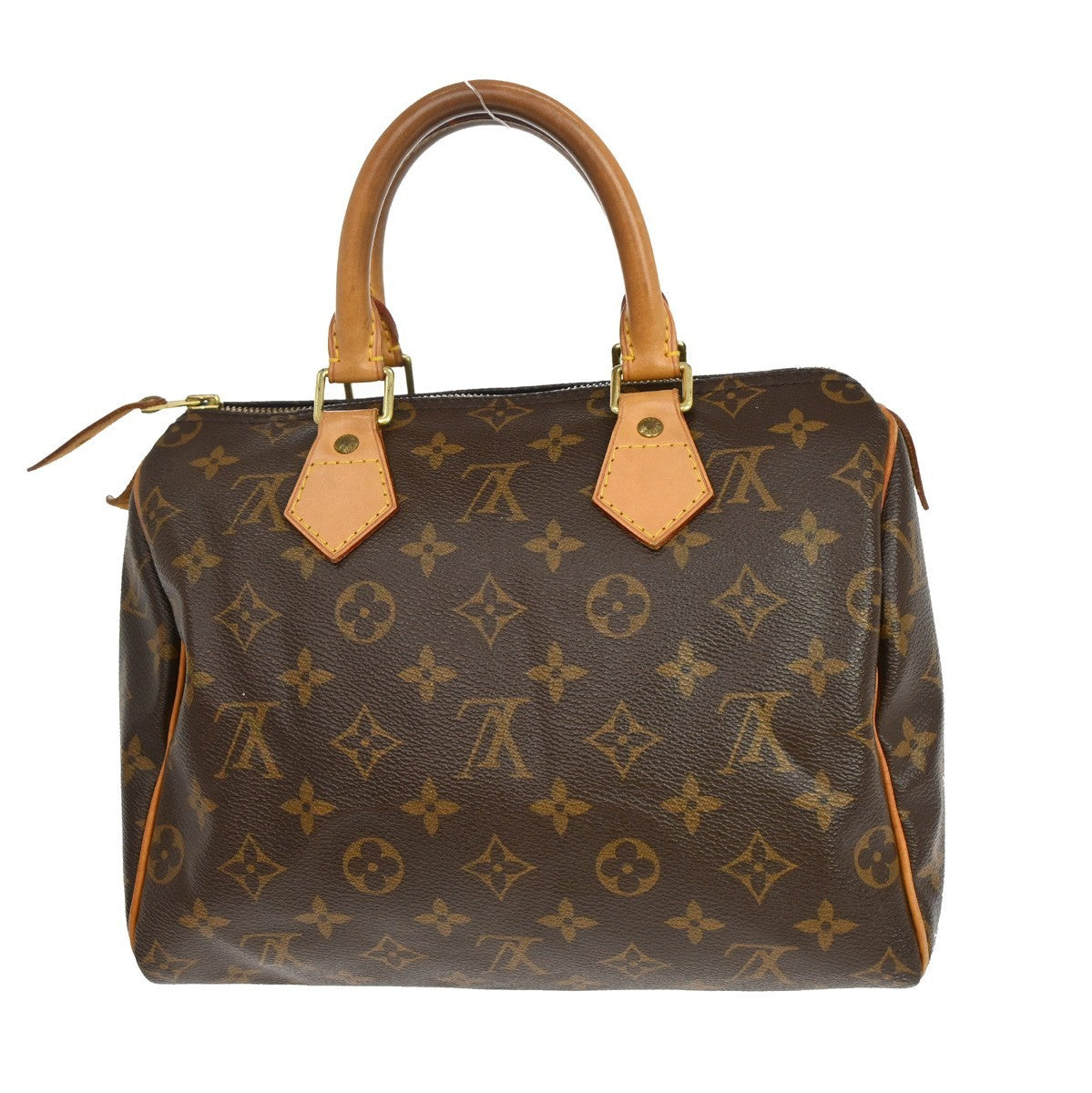 Louis Vuitton Speedy Handbag Monogram Canvas Brown Canvas Handbag ( )