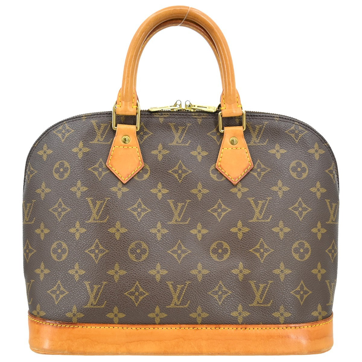 Louis Vuitton Alma Handbag Monogram Canvas Brown Canvas Handbag ( )