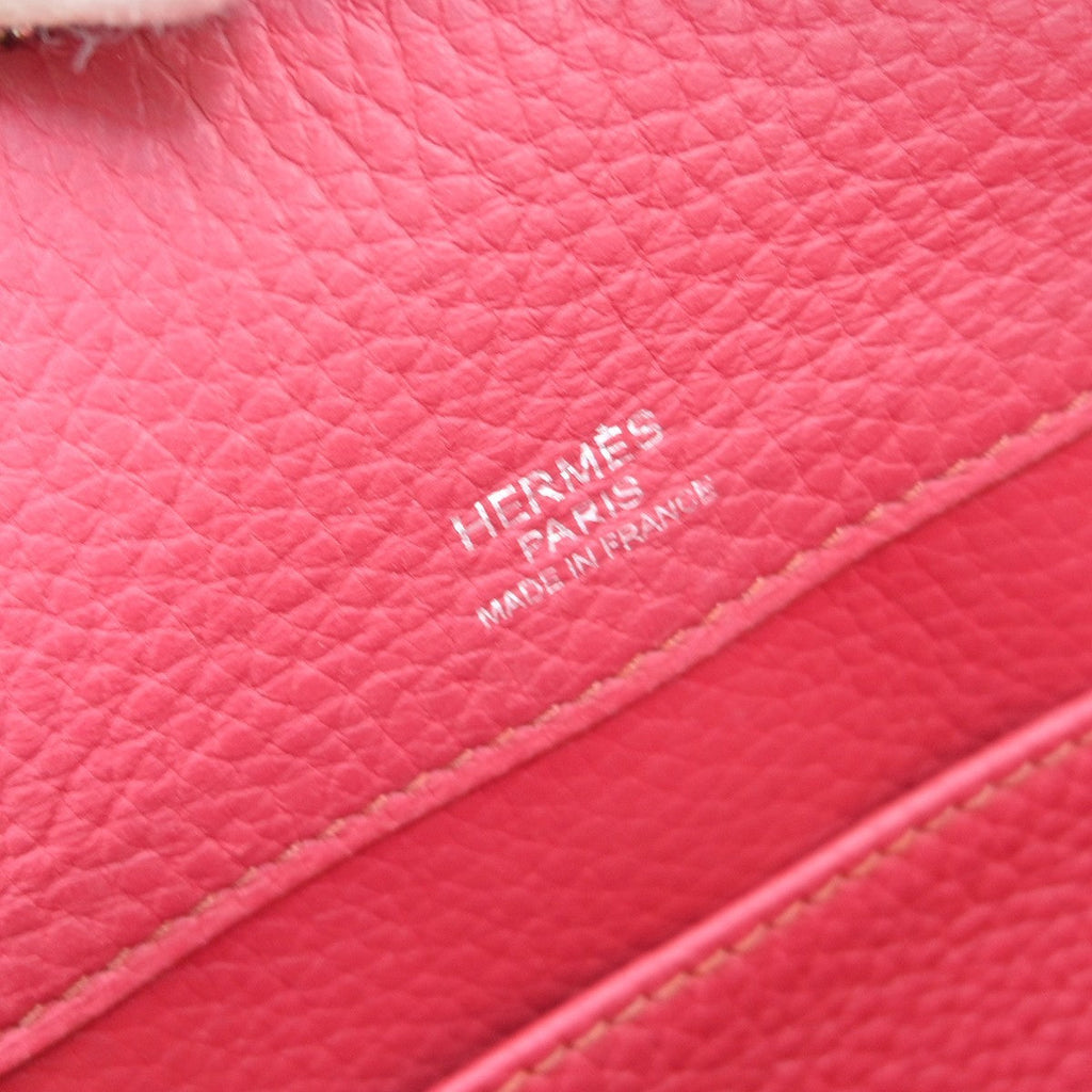 Hermes Atlas Bag Clemence Red Leather Handbag ( )